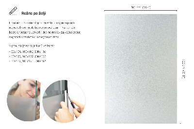 Samolepilna folija za okna polprosojna