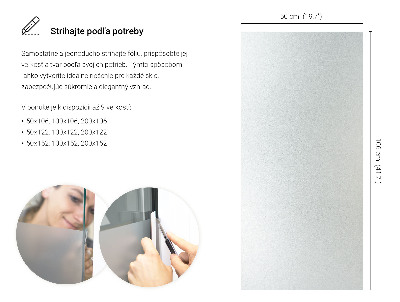 Samolepilna folija za okna polprosojna