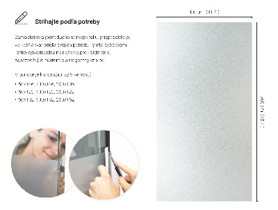 Samolepilna folija za okna polprosojna