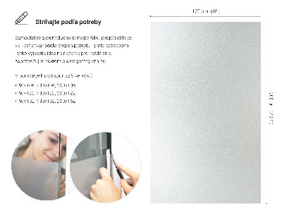 Samolepilna folija za okna polprosojna