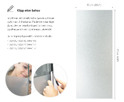 Samolepilna folija za okna polprosojna