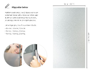 Samolepilna folija za okna polprosojna