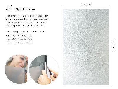 Samolepilna folija za okna polprosojna