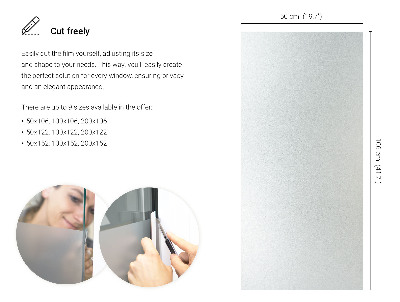 Samolepilna folija za okna polprosojna