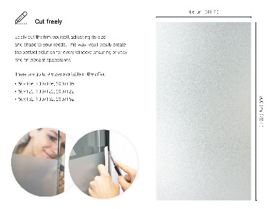 Samolepilna folija za okna polprosojna