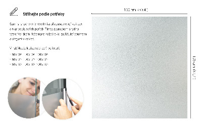 Samolepilna folija za okna polprosojna