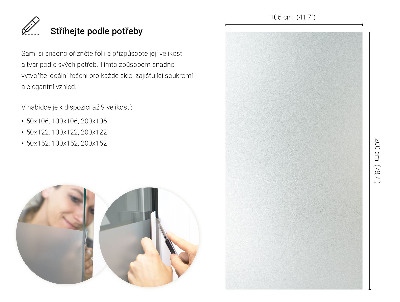 Samolepilna folija za okna polprosojna