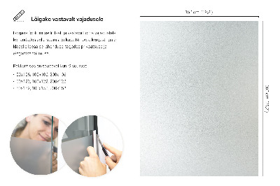 Samolepilna folija za okna polprosojna