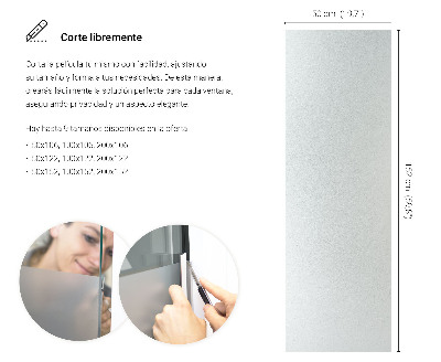 Samolepilna folija za okna polprosojna