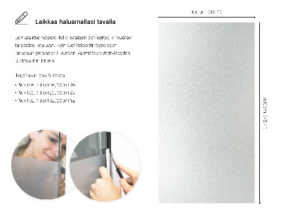 Samolepilna folija za okna polprosojna