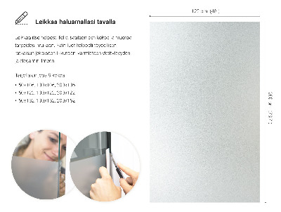 Samolepilna folija za okna polprosojna