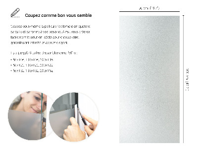 Samolepilna folija za okna polprosojna