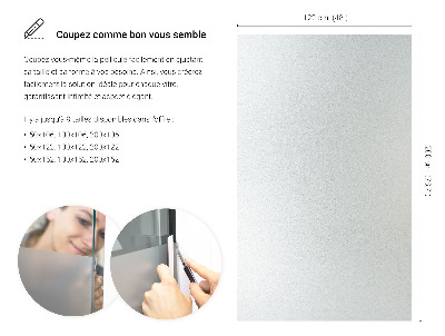 Samolepilna folija za okna polprosojna