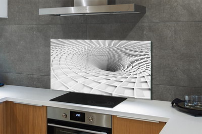 Stenska plošča za kuhinjo 3d geometrijska lijak