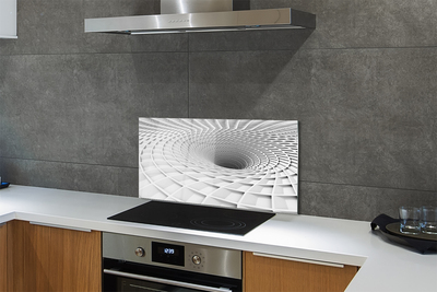 Stenska plošča za kuhinjo 3d geometrijska lijak