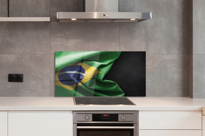 Stenska plošča za kuhinjo Zastava brazilije