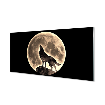 Stenska plošča za kuhinjo Volk ​​luna