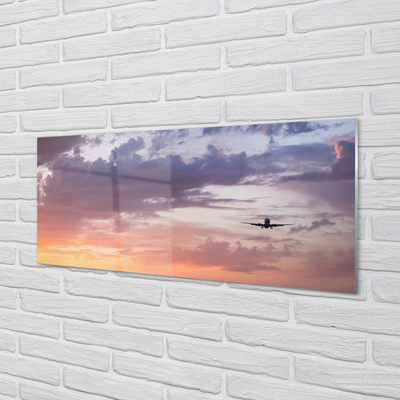Zidna obloga za kuhinju Oblaki letala nebo luč
