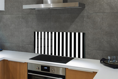 Stenska plošča za kuhinjo Geometrijski zebra stripes