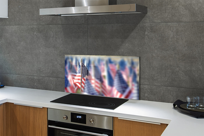 Stenska plošča za kuhinjo Združene države amerike zastavo