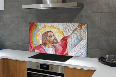 Stenska plošča za kuhinjo Mozaik jezus