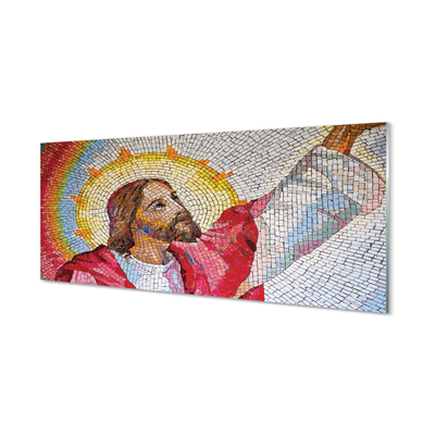 Stenska plošča za kuhinjo Mozaik jezus