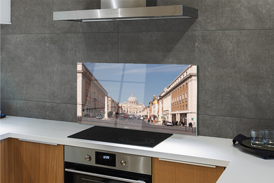 Stenska plošča za kuhinjo Rim stolnica stavbe ulice
