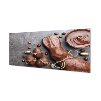 Stenska plošča za kuhinjo Čokolade zajec