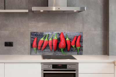 Zidna obloga za kuhinju Rdeče paprike