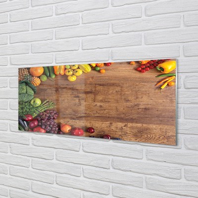 Zidna obloga za kuhinju Board beluši ananas jabolka