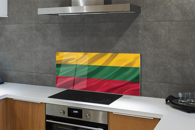 Stenska plošča za kuhinjo Zastavo litve