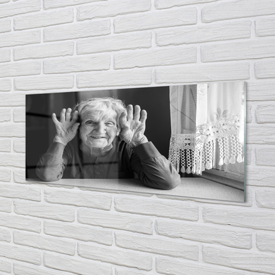 Zidna obloga za kuhinju Starejša ženska