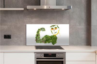 Zidna obloga za kuhinju Znak z zelenjavo
