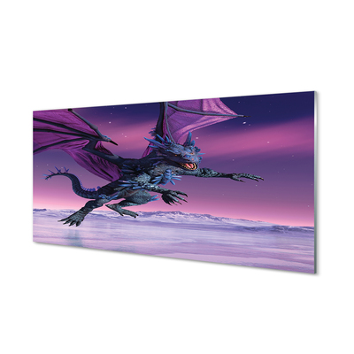 Zidna obloga za kuhinju Dragon barvita nebo