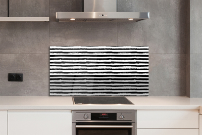 Stenska plošča za kuhinjo Nepravilne proge zebra
