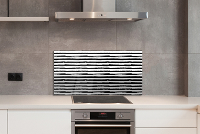 Stenska plošča za kuhinjo Nepravilne proge zebra