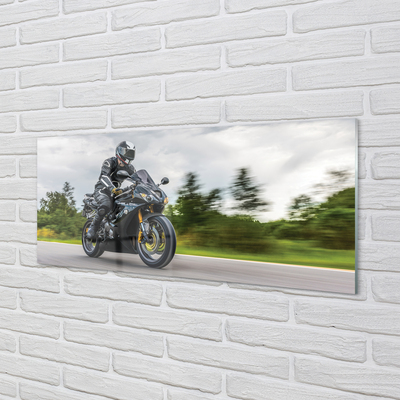 Zidna obloga za kuhinju Motorcycle cestni oblaki nebo