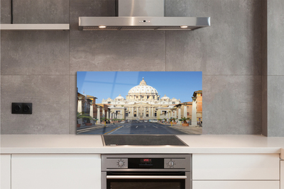Stenska plošča za kuhinjo Rim stolnica ulice stavbe