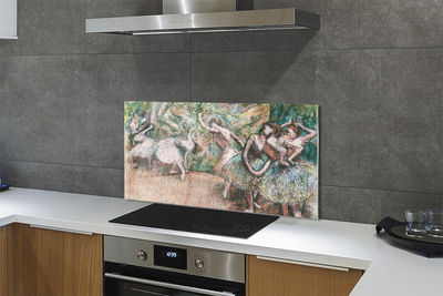 Zidna obloga za kuhinju Skica ženska ples gozdu