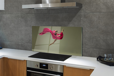 Stenska plošča za kuhinjo Ženska roza mrežnega materiala