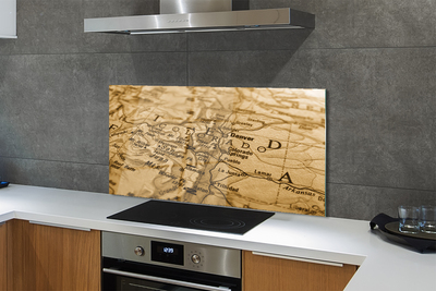 Stenska plošča za kuhinjo Star zemljevid