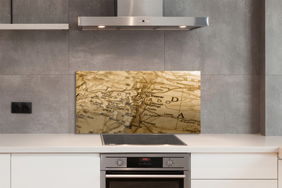 Stenska plošča za kuhinjo Star zemljevid