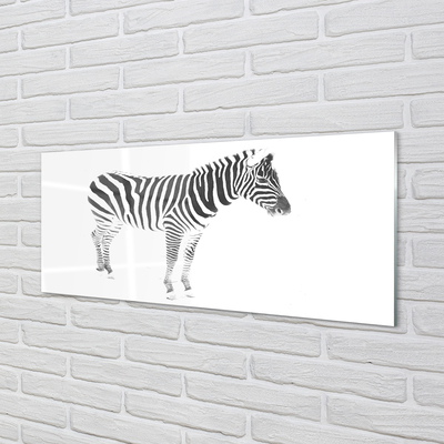 Stenska plošča za kuhinjo Poslikano zebra