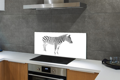 Stenska plošča za kuhinjo Poslikano zebra