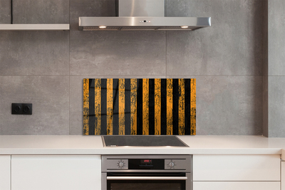 Stenska plošča za kuhinjo Nepravilne rumene črte
