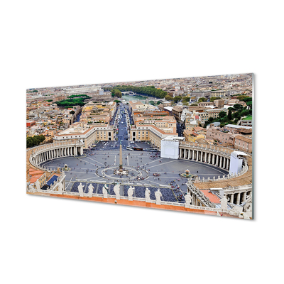 Stenska plošča za kuhinjo Rim vatican kvadratni panorama