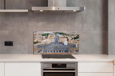 Stenska plošča za kuhinjo Rim vatican kvadratni panorama