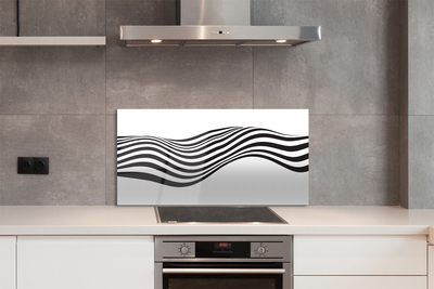 Stenska plošča za kuhinjo Zebra stripes val