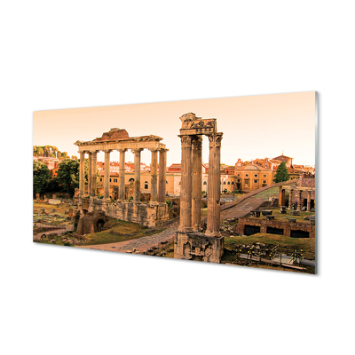 Stenska plošča za kuhinjo Rim rimski forum sunrise