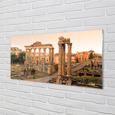 Stenska plošča za kuhinjo Rim rimski forum sunrise